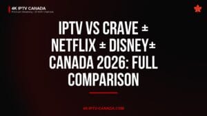 IPTV vs premium streaming services Canada comparison , 4K IPTV Canada