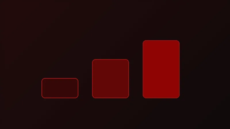 Line drawing of rising blocks stepping upward: the setup steps