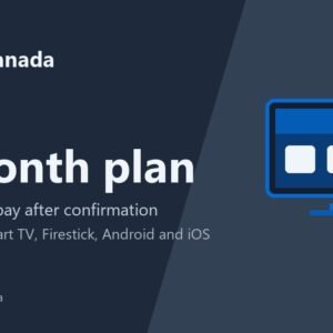 IPTV Canada 1 month plan card